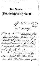 book Friedrich Wilhelm III.: Sein Leben, sein Wirken und seine Zeit; ein Erinnerungsbuch für das preußische Volk