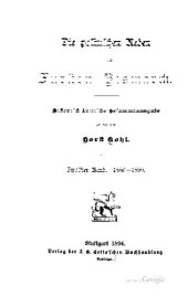 book Die politischen Reden des Ministerpräsidenten und Reichskanzlers Fürsten Bismarck im Preußischen Landtage und Deutschen Reichstage; kritische Gesamtausgabe / 1886-1890