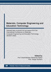 book Materials, Computer Engineering and Education Technology (MCEET 2020)