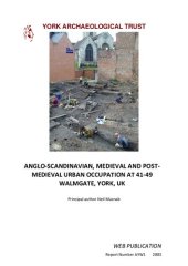 book Anglo-Scandinavian, Medieval and Post-Medieval Urban Occupation at 41–49 Walmgate, York, UK