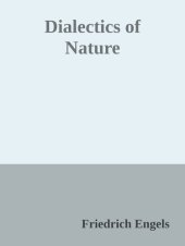 book Dialectics of Nature