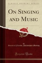 book On Singing and Music