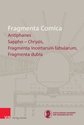 book Antiphanes frr. 194–330: Sappho - Chrysis, Fragmenta incertarum fabularum, Fragmenta dubia