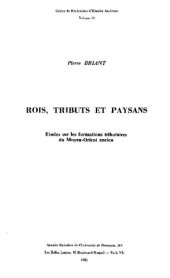 book Rois, Tributs et Paysans. Etudes sur les formations tributaires du Moyen-Orient ancien