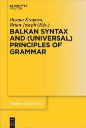 book Balkan Syntax and (Universal) Principles of Grammar