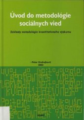 book Úvod do metodológie sociálnych vied. Základy metodológie kvantitatívneho výskumu