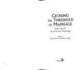 book Crossing The Threshold of Marriage: John Paul II on Christian Marriage