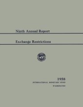 book Annual Report on Exchange Arrangements and Exchange Restrictions 1958.