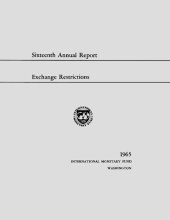 book Annual Report on Exchange Arrangements and Exchange Restrictions 1965.