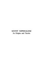 book Soviet Imperialism: Its Origins and Tactics; A Symposium