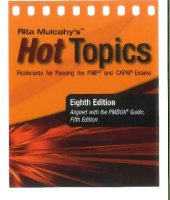 book Rita Mulcahy's Hot Topics Flashcards for Passing the PMP and CAPM Exams