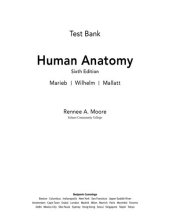 book Test bank [for] Human anatomy, sixth edition [by] Marieb, Wilhelm, Mallatt.