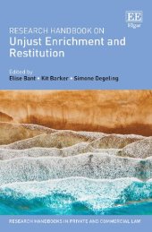 book Research Handbook on Unjust Enrichment and Restitution