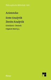 book Organon Band 3/4. Erste Analytik. Zweite Analytik