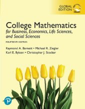 book College mathematics : for business, economics, life sciences, and social sciences