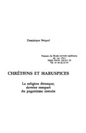 book Chrétiens et haruspices: la religion étrusque, dernier rempart du paganisme romain