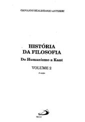 book História Da Filosofia: Do Humanismo A Kant