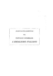 book L'idealismo italiano, saggio storico-critico.