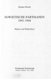 book Sowjetische Partisanen 1941-1944 : Mythos und Wirklichkeit