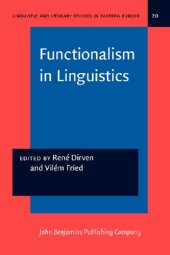 book Functionalism in Linguistics