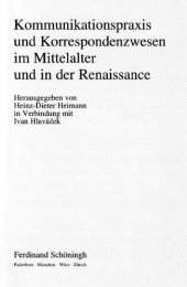 book Kommunikationspraxis und Korrespondenzwesen im Mittelalter und in der Renaissance