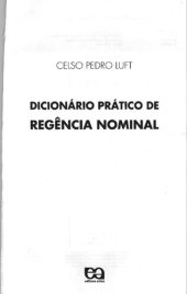 book Dicionário prático de regência nominal