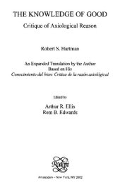 book The knowledge of good: critique of axiological reason