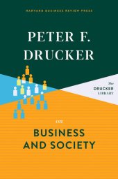 book Peter F. Drucker on Business and Society