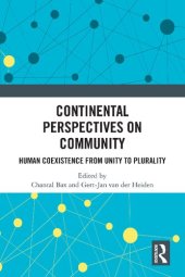 book Continental Perspectives on Community: Human Coexistence from Unity to Plurality