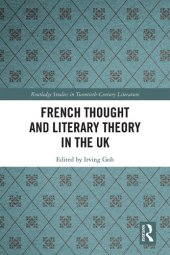 book French Thought and Literary Theory in the UK