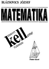 book Ennyit kell(ene) tudnod matematikából