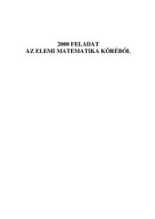 book 2000 feladat az elemi matematika köréből