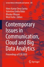 book Contemporary Issues in Communication, Cloud and Big Data Analytics: Proceedings of CCB 2020