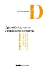 book Lógica deóntica, normas y proposiciones normativas