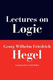 book Lectures on logic : Berlin, 1831