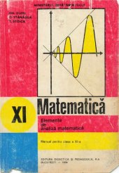 book Matematică - Elemente de analiză matematică, manual pentru clasa a 11a, 1994