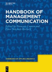 book Handbook of Management Communication