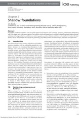 book Shallow foundations; Handbook of geosynthetic Engineering