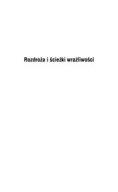 book Rozdroża i ścieżki wrażliwości