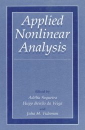 book Applied Nonlinear Analysis