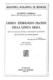 book Lessico etimologico-pratico della lingua greca