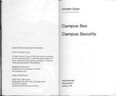 book Campus Sex, Campus Security