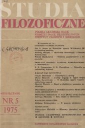 book Studia Filozoficzne 5/1975 (114)