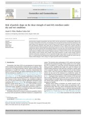 book Role of particle shape on the shear strength of sand-GCL interfaces under dry and wet conditions