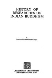 book History of Researches on Indian Buddhism