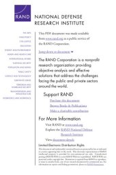 book Preparing and Training for the Full Spectrum of Military Challenges. Insights from the Experiences of China, France, the United Kingdom, India, and Israel