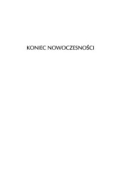 book Koniec nowoczesności