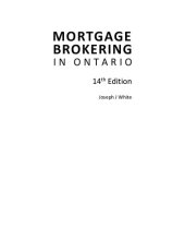 book Mortgage Brokering in Ontario Agent Edition 2021