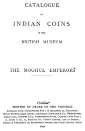 book Catalogue of indian coins in the British museum coins of the moghul emperors