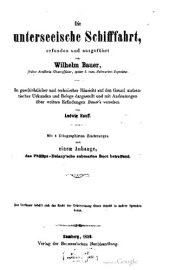 book Die unterseeische Schifffahrt, erfunden und ausgeführt von Wilhelm Bauer